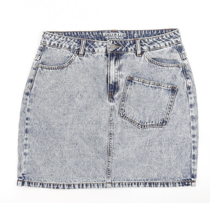Noisy may Womens Blue  Denim A-Line Skirt Size L