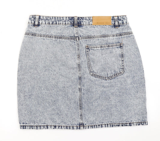 Noisy may Womens Blue  Denim A-Line Skirt Size L