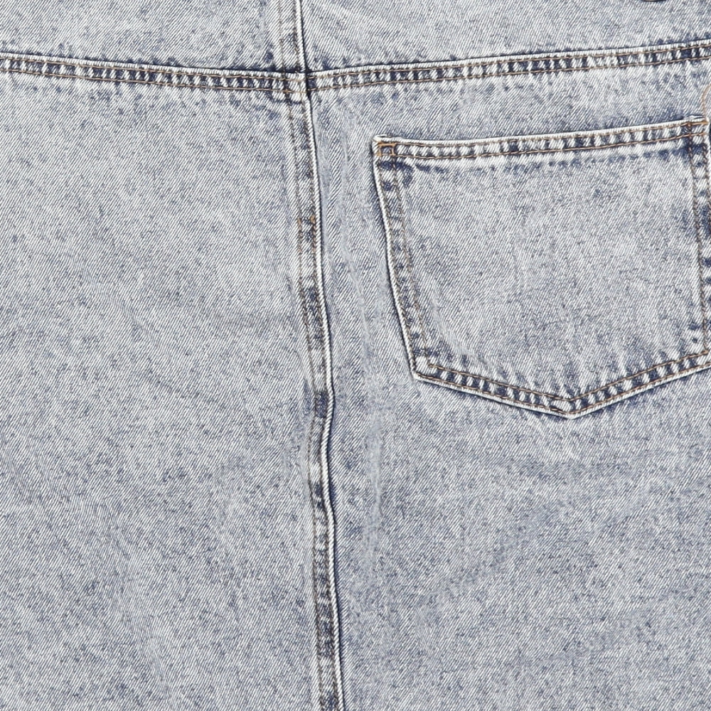 Noisy may Womens Blue  Denim A-Line Skirt Size L