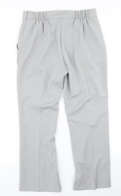 Womens UK Size 10 Anna Rose Regular Fit Dress Pants Grey Trousers