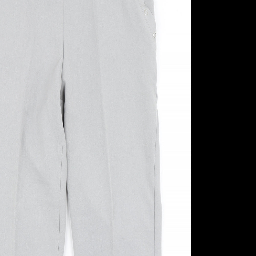 Womens UK Size 10 Anna Rose Regular Fit Dress Pants Grey Trousers