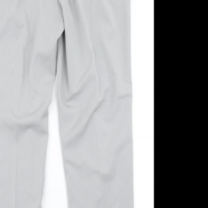 Womens UK Size 10 Anna Rose Regular Fit Dress Pants Grey Trousers