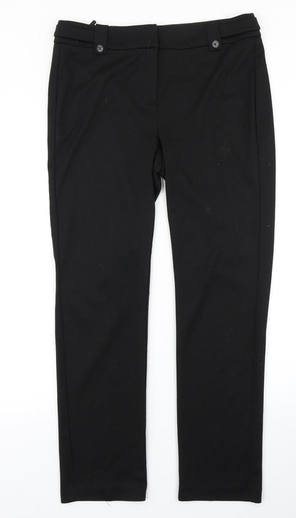 V Womens Black   Dress Pants Trousers Size 12 L27 in