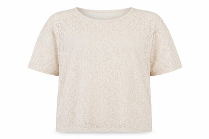 Womens UK Size 16 Atmosphere Beige Basic T-Shirt