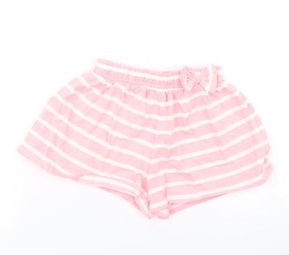 TU Girls Orange Striped  Cropped Trousers Size 12-18 Months