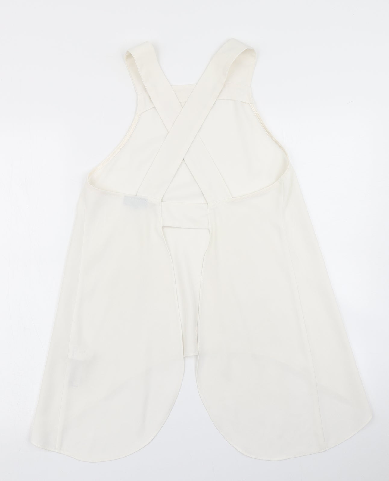Womens UK Size 6 Topshop White Basic Blouse