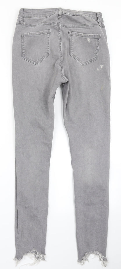 Denim Co Womens Grey  Denim Skinny Jeans Size 10 L27 in
