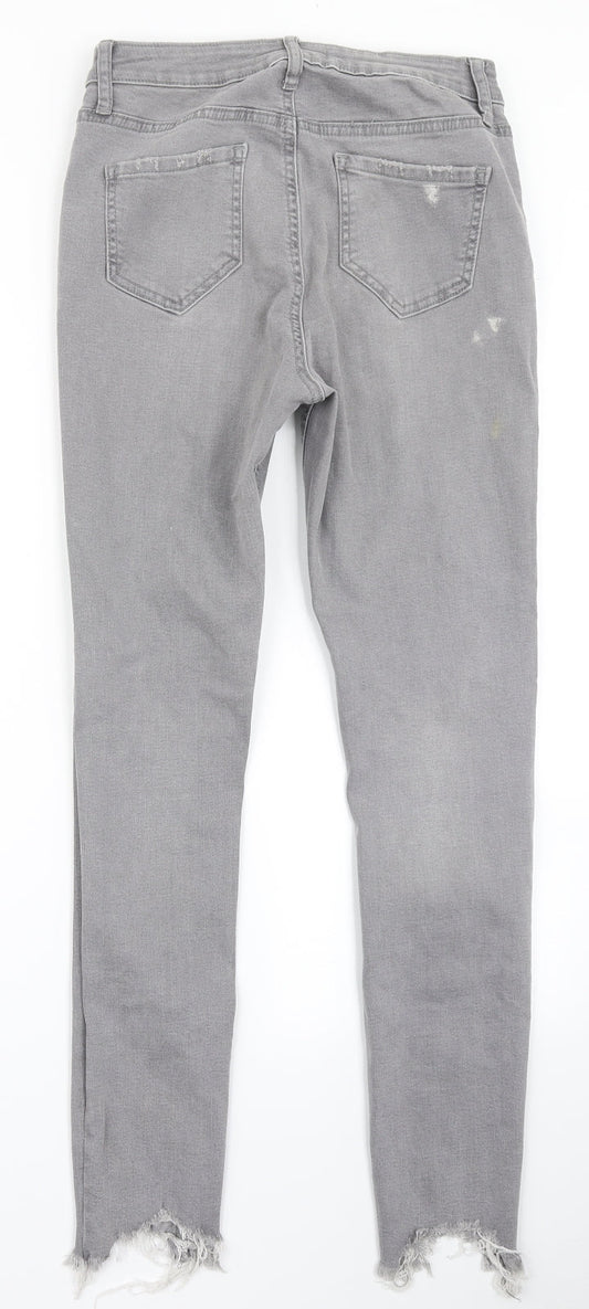 Denim Co Womens Grey  Denim Skinny Jeans Size 10 L27 in