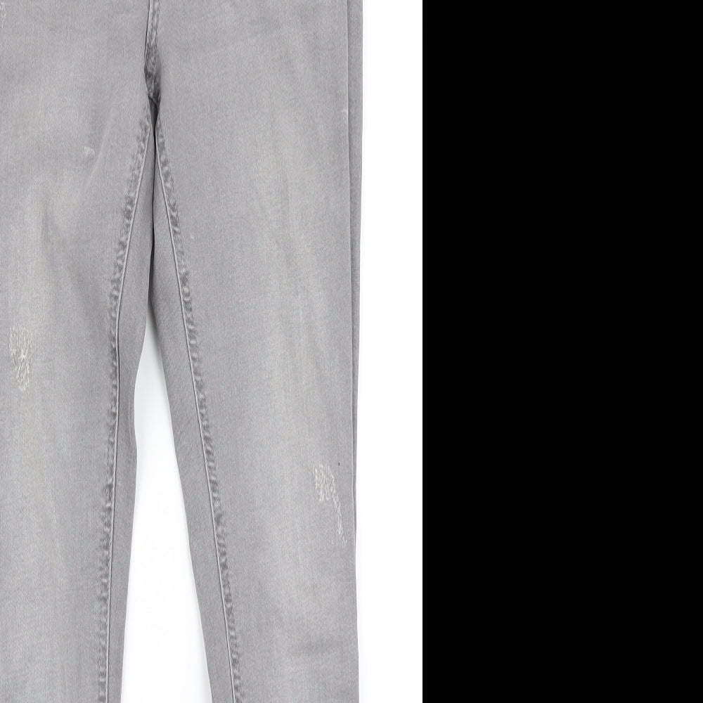 Denim Co Womens Grey  Denim Skinny Jeans Size 10 L27 in