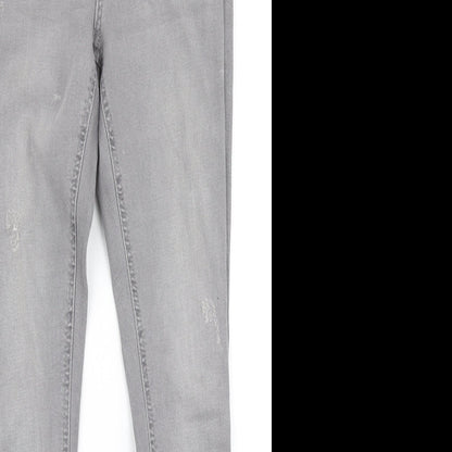 Denim Co Womens Grey  Denim Skinny Jeans Size 10 L27 in