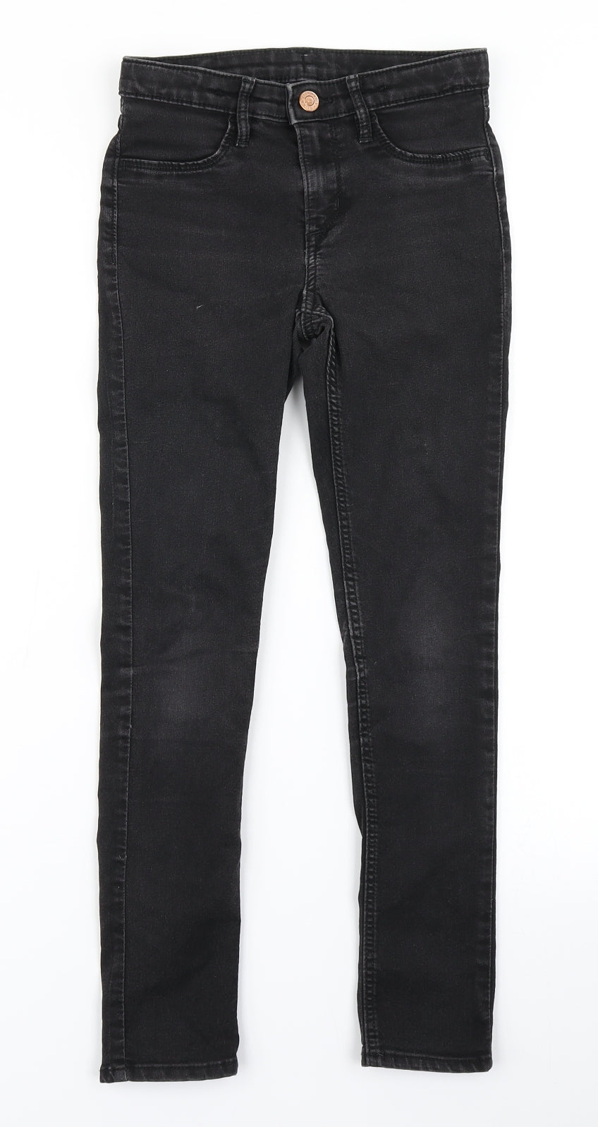 &Denim Girls Black  Denim Skinny Jeans Size 9 Years
