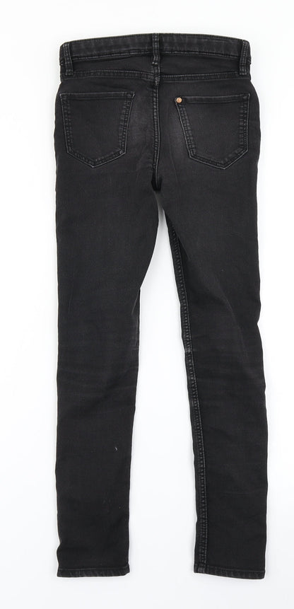 &Denim Girls Black  Denim Skinny Jeans Size 9 Years