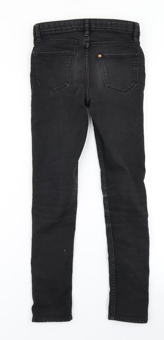 &Denim Girls Black  Denim Skinny Jeans Size 9 Years
