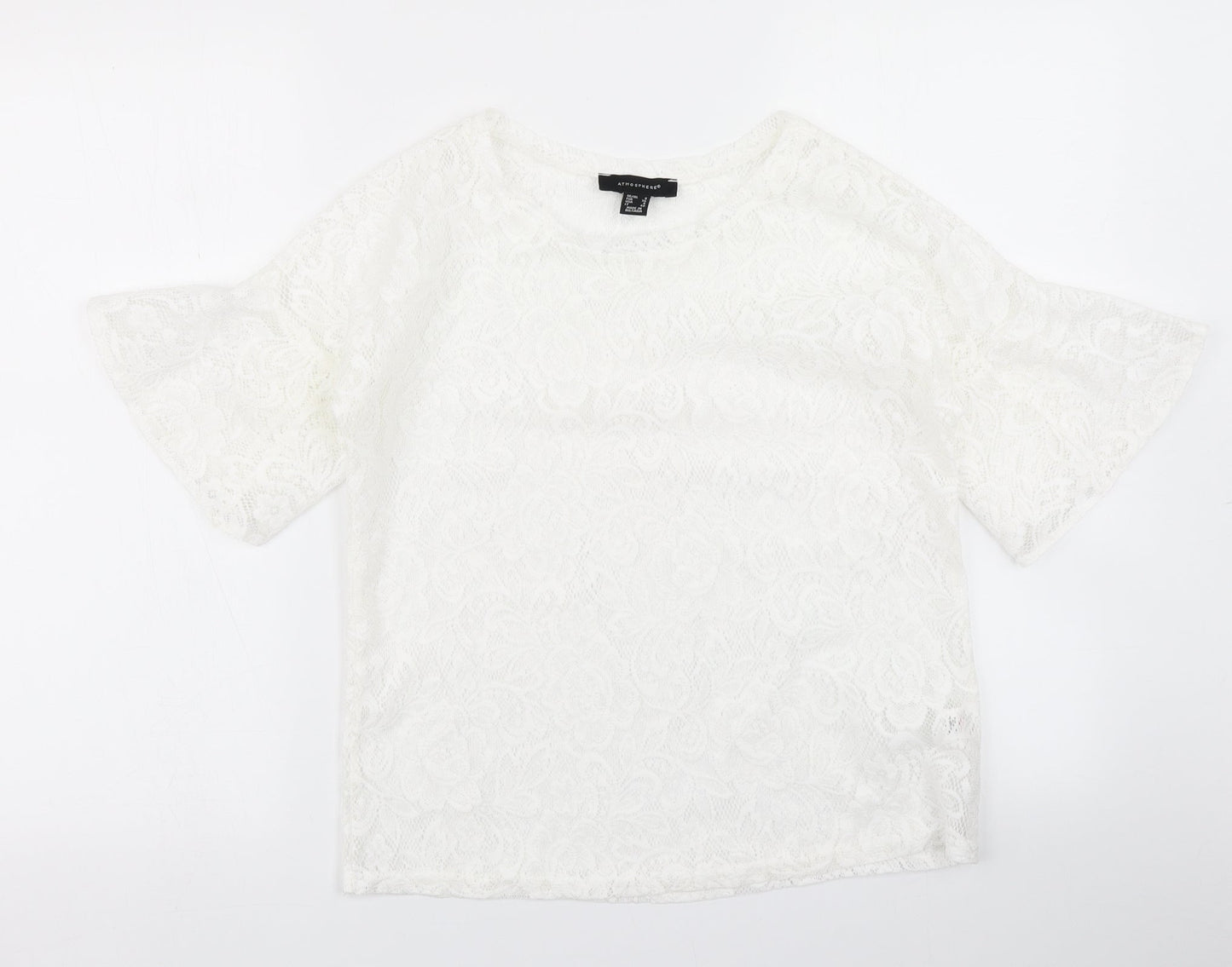 Atmosphere Womens White   Basic T-Shirt Size 8