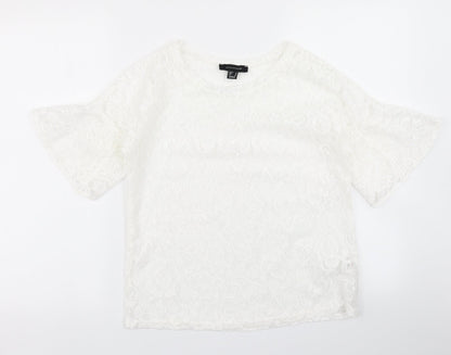 Atmosphere Womens White   Basic T-Shirt Size 8