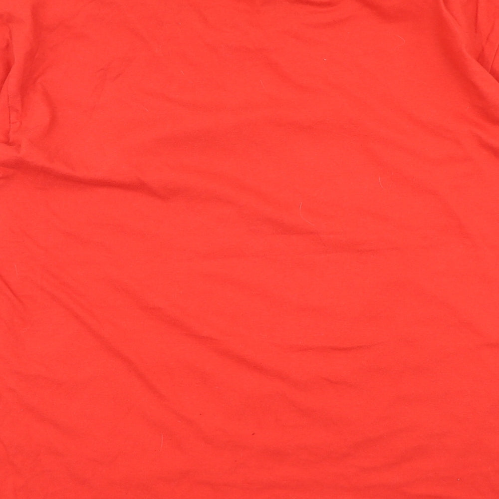 Mens UK Size L George Red  T-Shirt