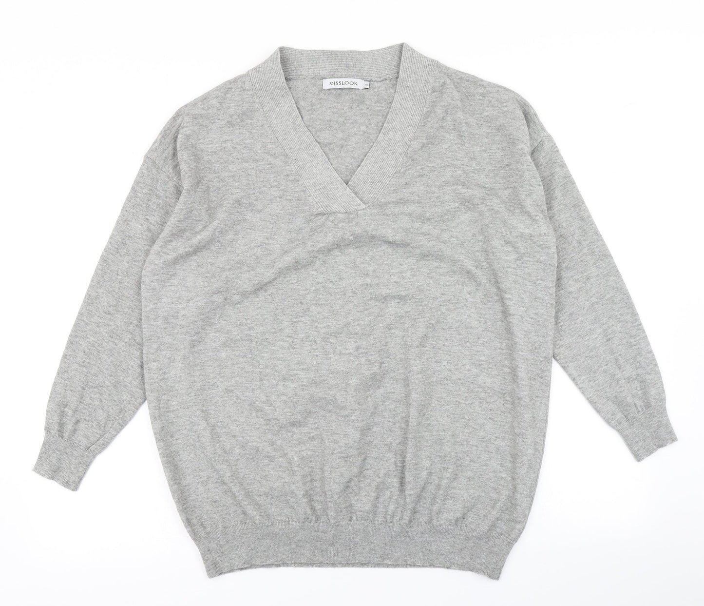 Womens UK Size S MissLook Grey Pullover Jumper