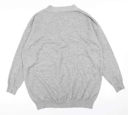 Womens UK Size S MissLook Grey Pullover Jumper
