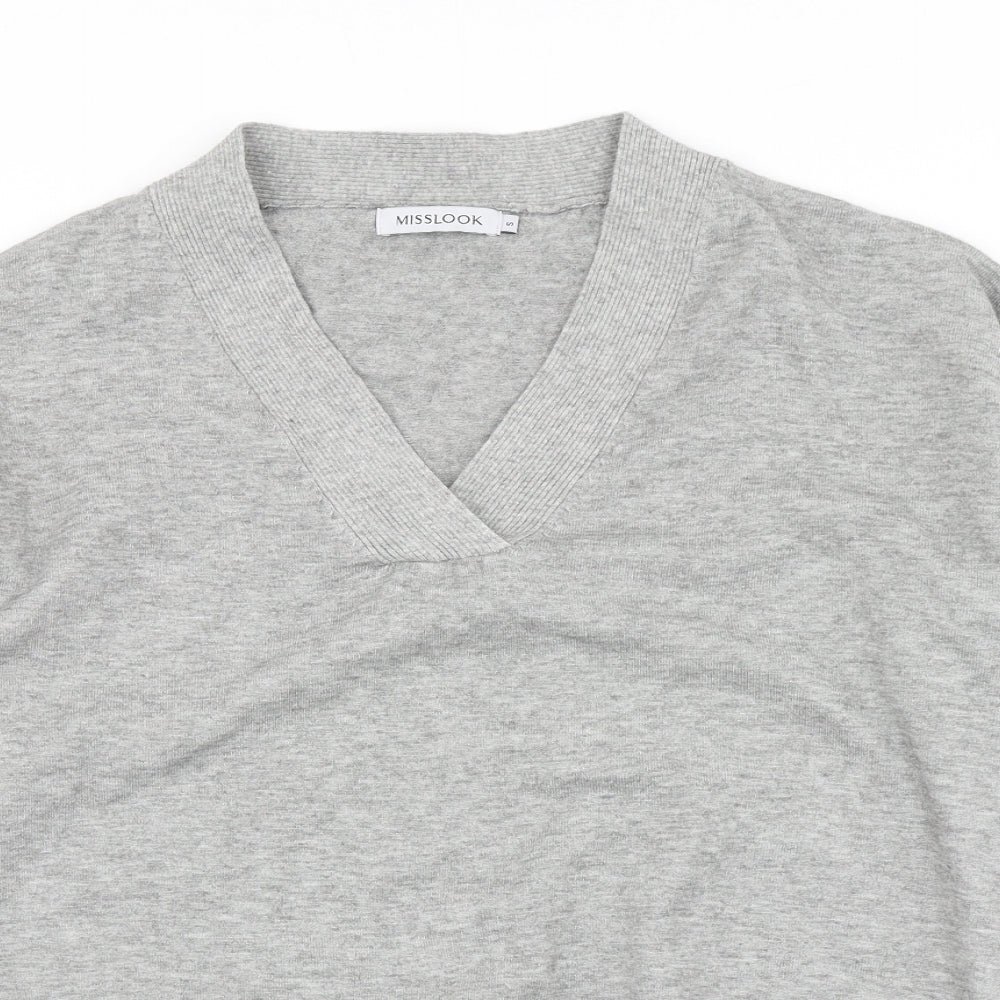 Womens UK Size S MissLook Grey Pullover Jumper
