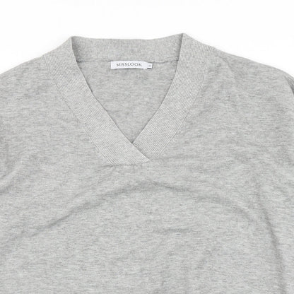 Womens UK Size S MissLook Grey Pullover Jumper