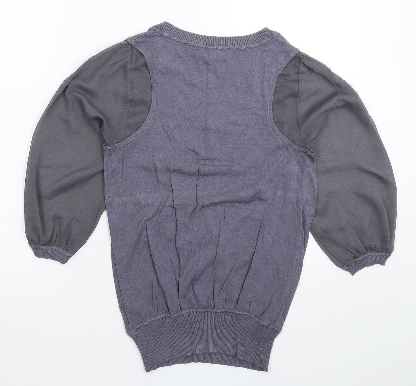 Womens UK Size 10 NEXT Grey Pullover Jumper