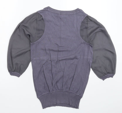 Womens UK Size 10 NEXT Grey Pullover Jumper