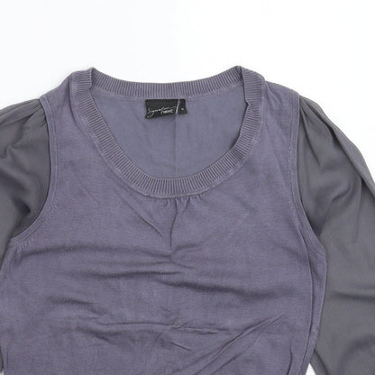 Womens UK Size 10 NEXT Grey Pullover Jumper