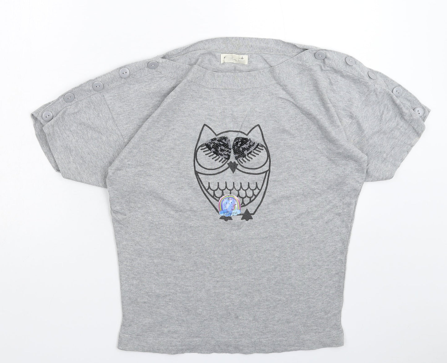 Womens UK Size 8 NEXT Grey Basic T-Shirt