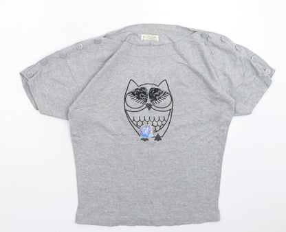 Womens UK Size 8 NEXT Grey Basic T-Shirt