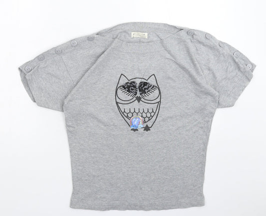 Womens UK Size 8 NEXT Grey Basic T-Shirt