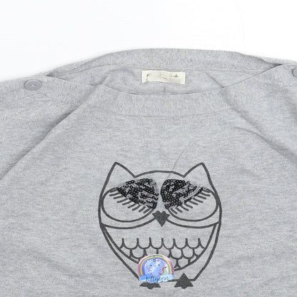 Womens UK Size 8 NEXT Grey Basic T-Shirt