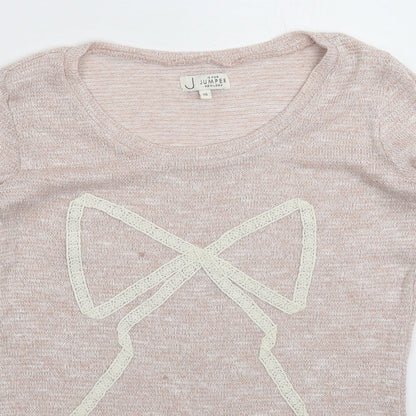 Womens UK Size 10 New Look Beige Pullover Jumper