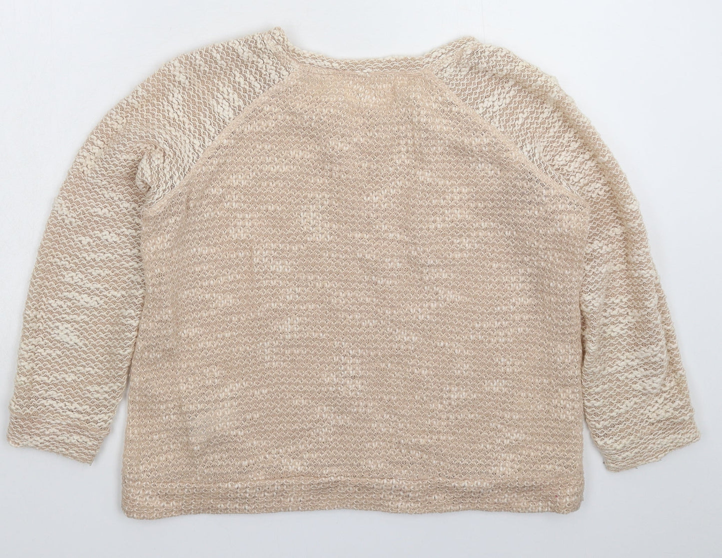 Womens UK Size 8 New Look Beige Pullover Jumper