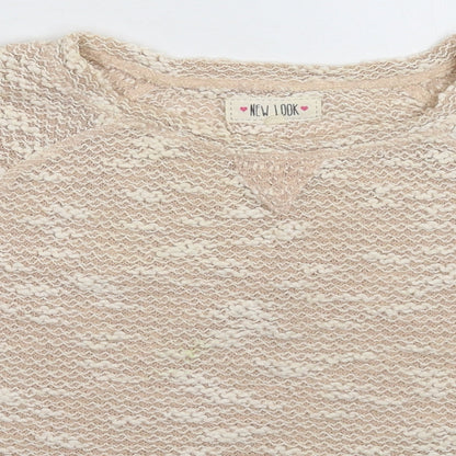 Womens UK Size 8 New Look Beige Pullover Jumper