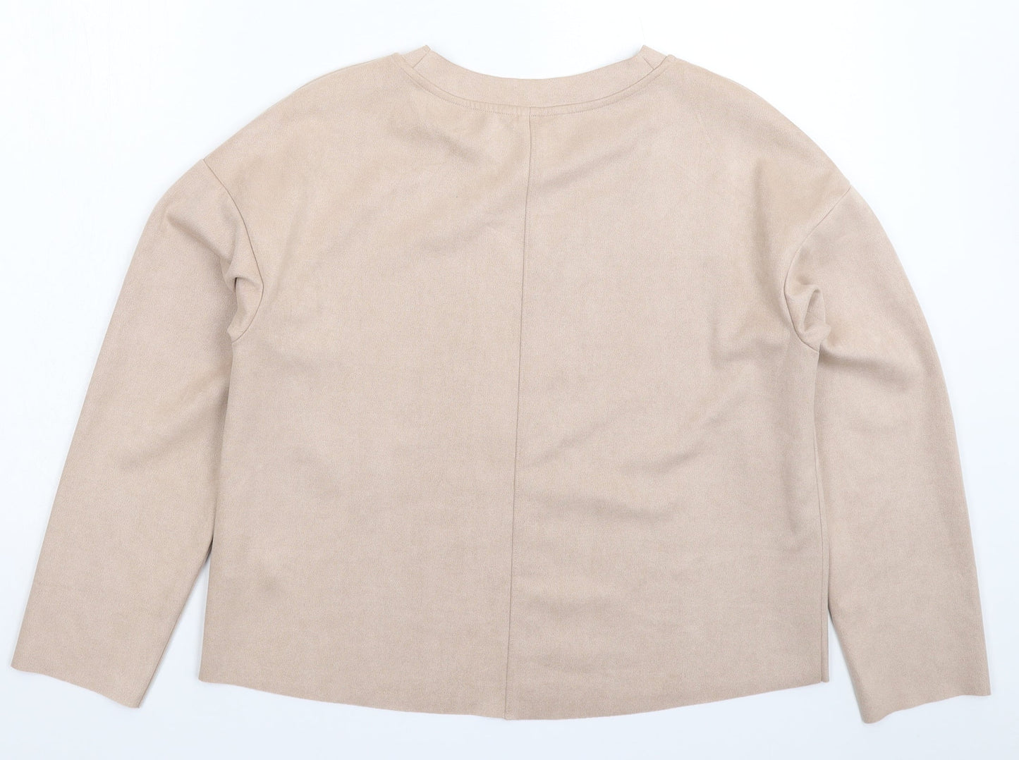 H&M Womens Beige   Pullover Sweatshirt Size S