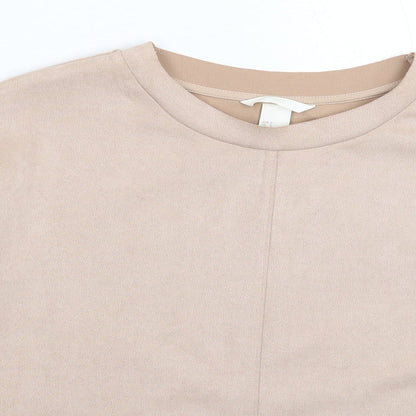 H&M Womens Beige   Pullover Sweatshirt Size S