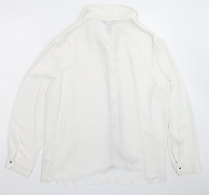 Womens UK Size 20 Dorothy Perkins White Basic Button-Up