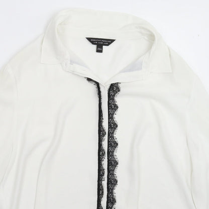 Womens UK Size 20 Dorothy Perkins White Basic Button-Up