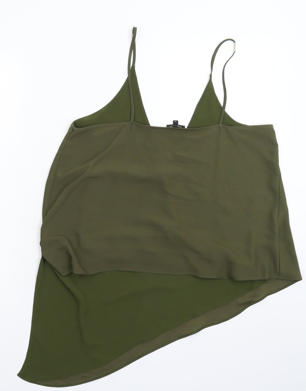 Womens UK Size 14 River Island Green Basic Tank