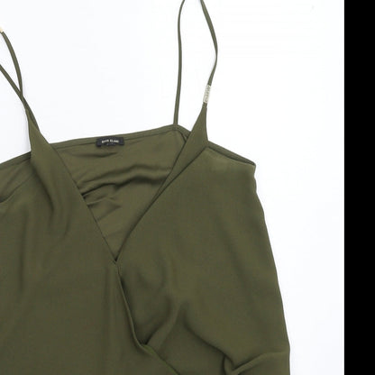 Womens UK Size 14 River Island Green Basic Tank