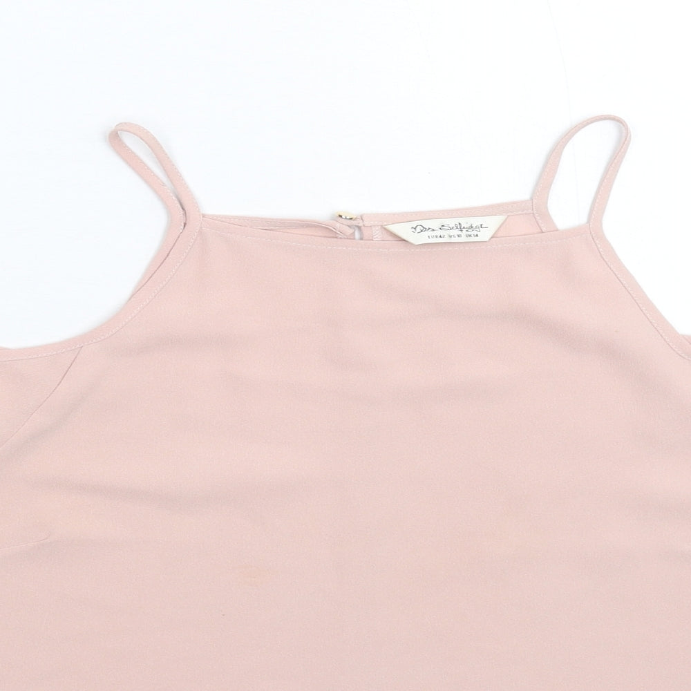 Miss Selfridge Womens Pink   Basic Tank Size 14