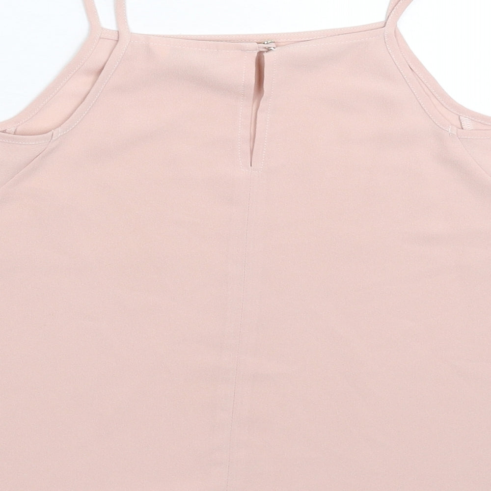 Miss Selfridge Womens Pink   Basic Tank Size 14