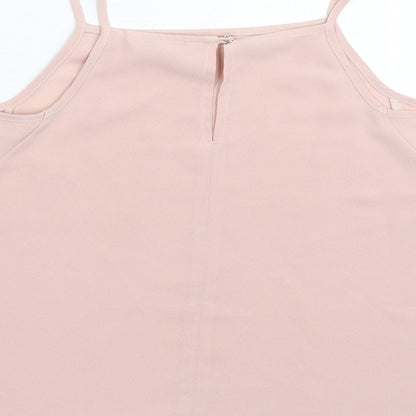 Miss Selfridge Womens Pink   Basic Tank Size 14