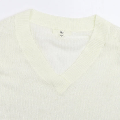 Womens UK Size 10 Missguided White Pullover Jumper