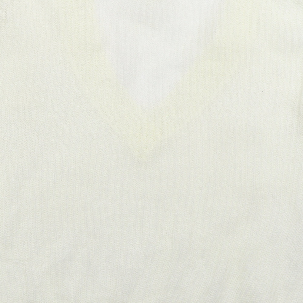Womens UK Size 10 Missguided White Pullover Jumper