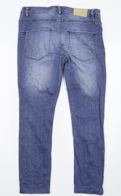 H&M Womens Blue  Denim Skinny Jeans Size 33 in L27 in