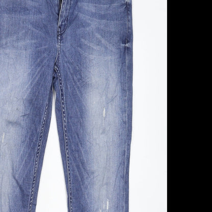 H&M Womens Blue  Denim Skinny Jeans Size 33 in L27 in