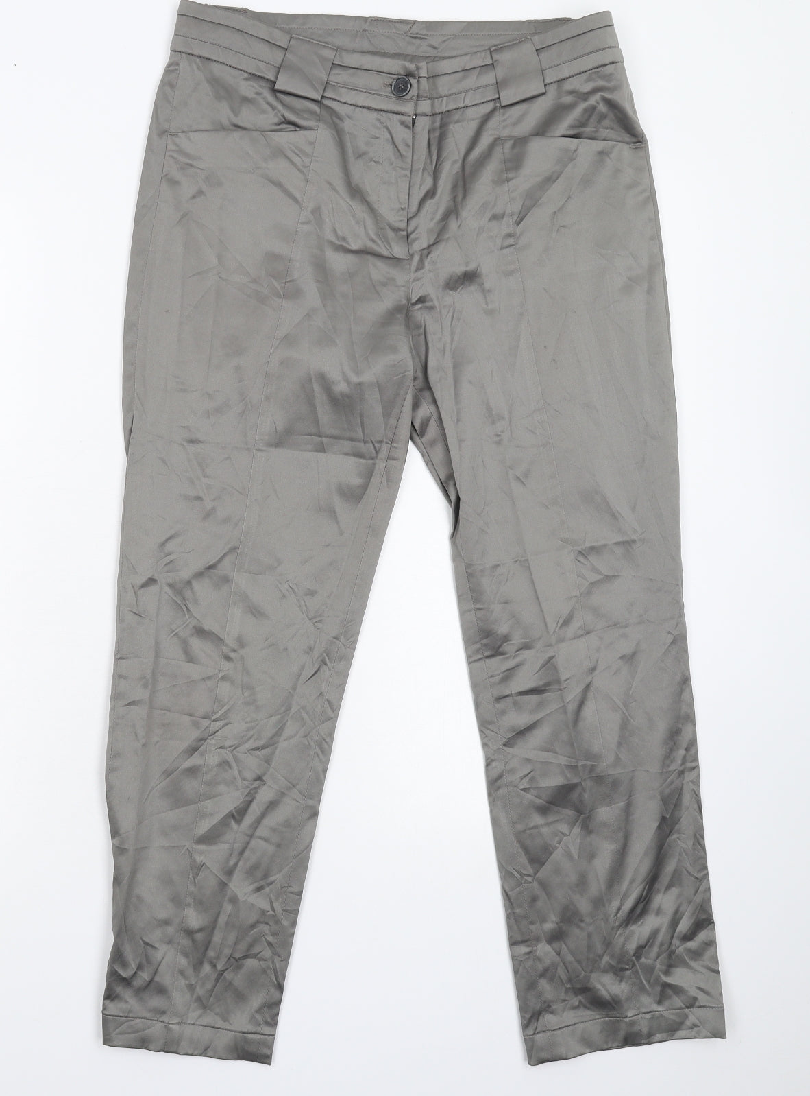 Caterina Womens Grey   Trousers  Size 28 in L26 in