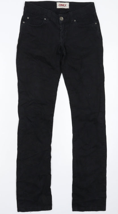 Only Womens Black  Denim Skinny Jeans Size 26 in L31 in