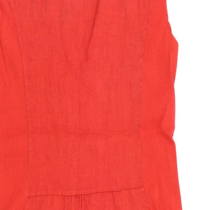 Preworn Womens Red Geometric  A-Line  Size L